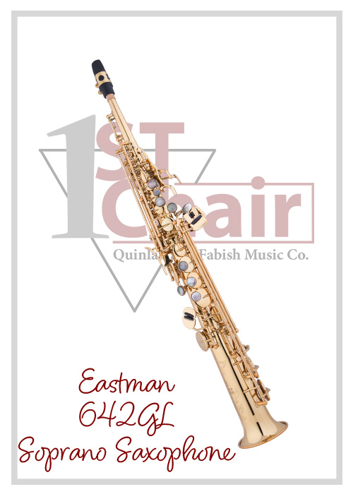 Eastman Soprano Saxophone model 642 GL in gold lacquer finish
