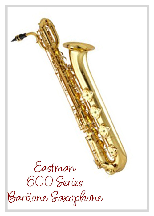 Eastman 600 series baritone saxophone in gold lacquer