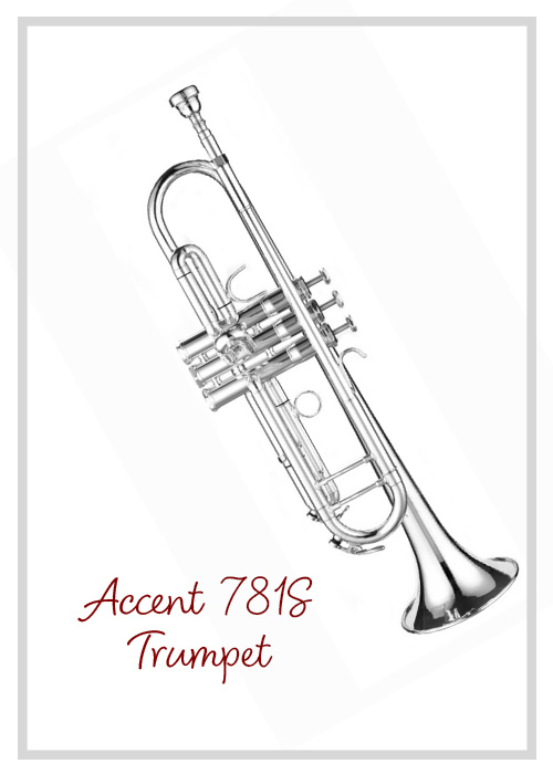 SIlver Accent Trumpet model 781S