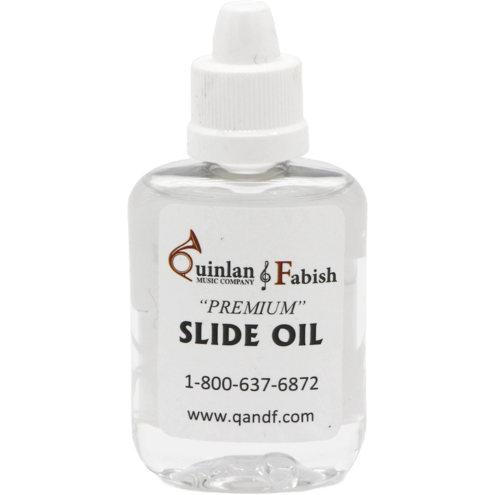 Clear bottle of slide oil