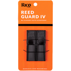 Black RICO Clarinet and Alto Sax Reed Guard on orange card