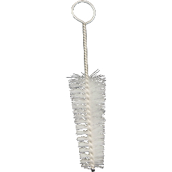 Woodwind mouthpiece brush with clear bristles
