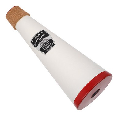 Red and White Stonelined Trombone Practice Mute 