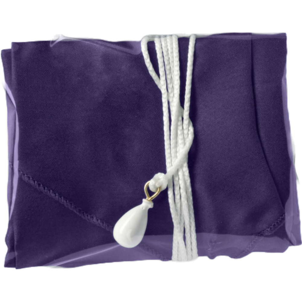 Hodge silk swab for alto saxophone with drop weight, colors will vary