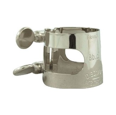 Metal bonade b-flat clarinet ligature with two screws