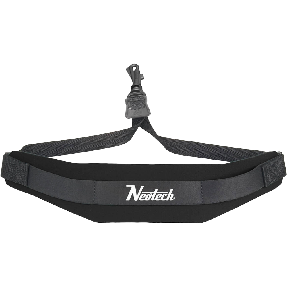 Black Neotech Saxophone strap with swivel hook