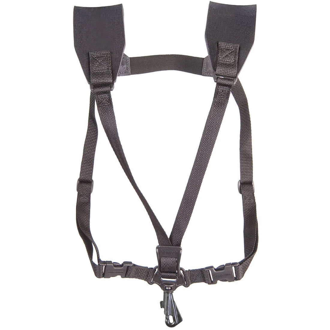 Black neoprene soft harness for saxophone - junior length