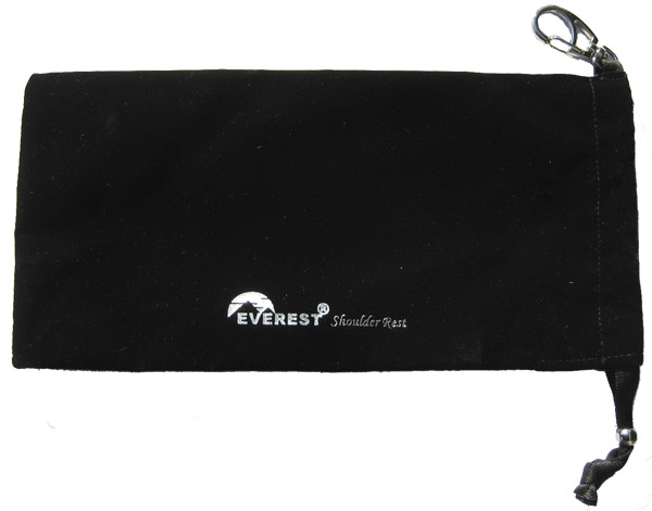 black shoulder rest pouch