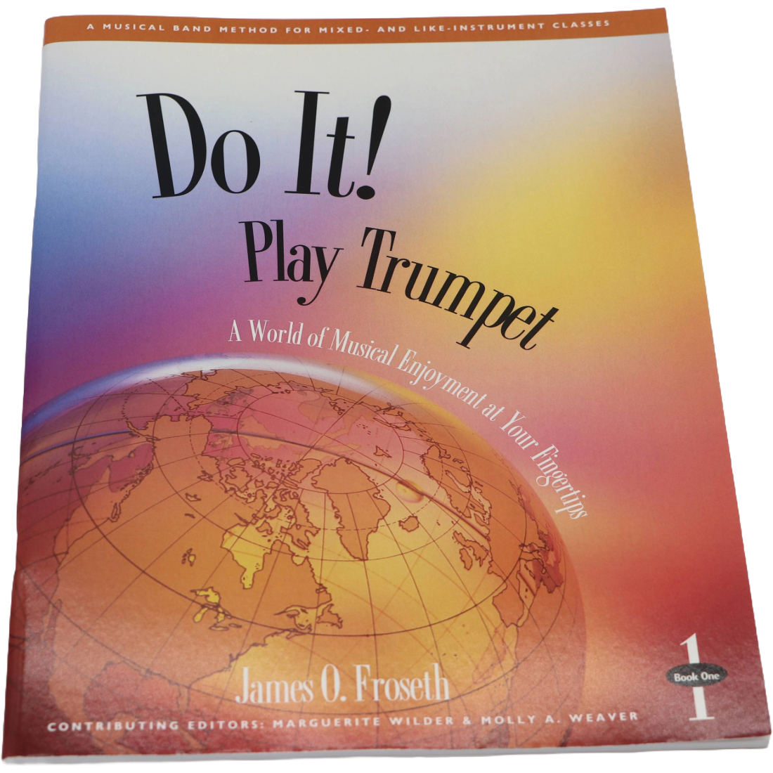 Multicolored GIA Music method book titled Do It! Play Trumpet