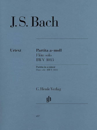 Sheet music for J. S. Bach's Partita in A minor, BWV 1013 for Solo Flute