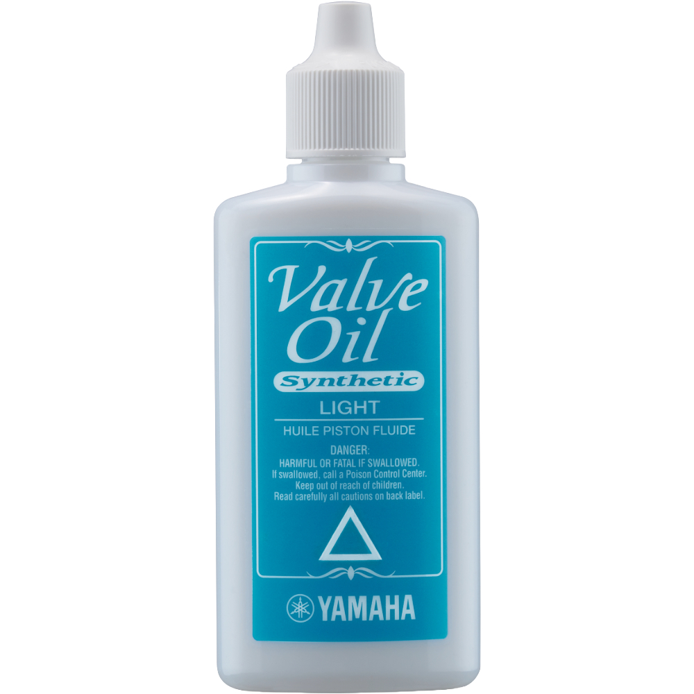 white bottle of Yamaha synthetic valve oil