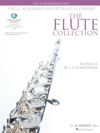 flute music. purple text