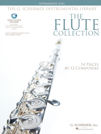 flute music. blue text