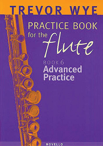 flute music. purple cover. yellow flute