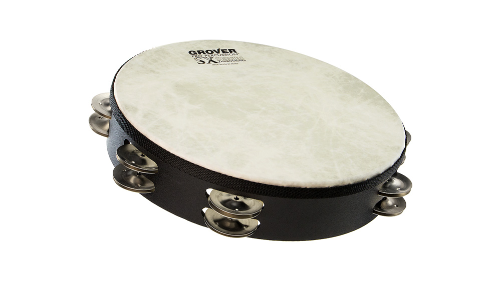 black from tambourine with german silver jingles
