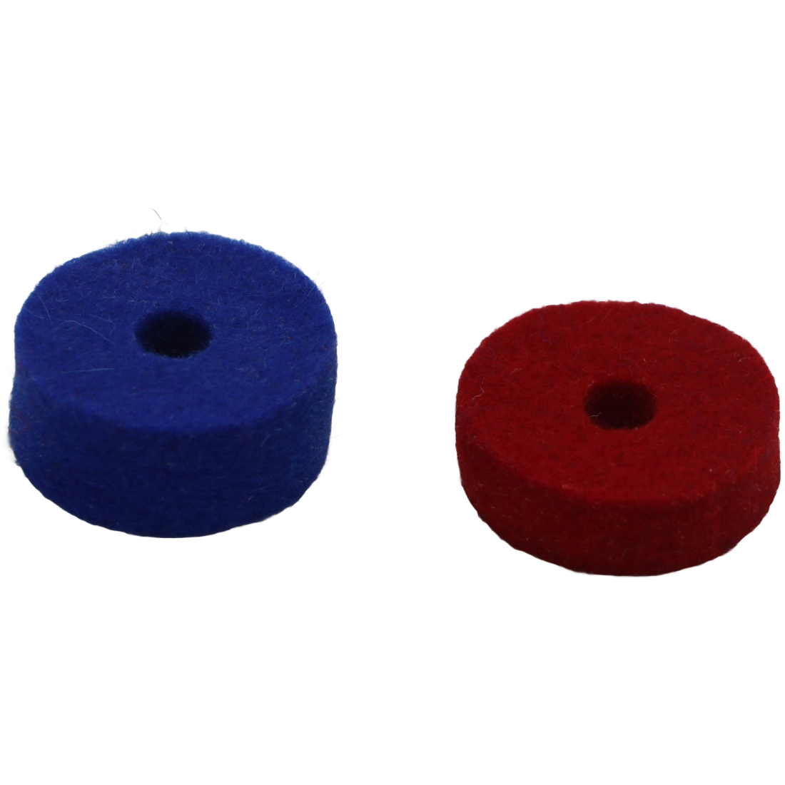 single assorted red or blue cymbal felt
