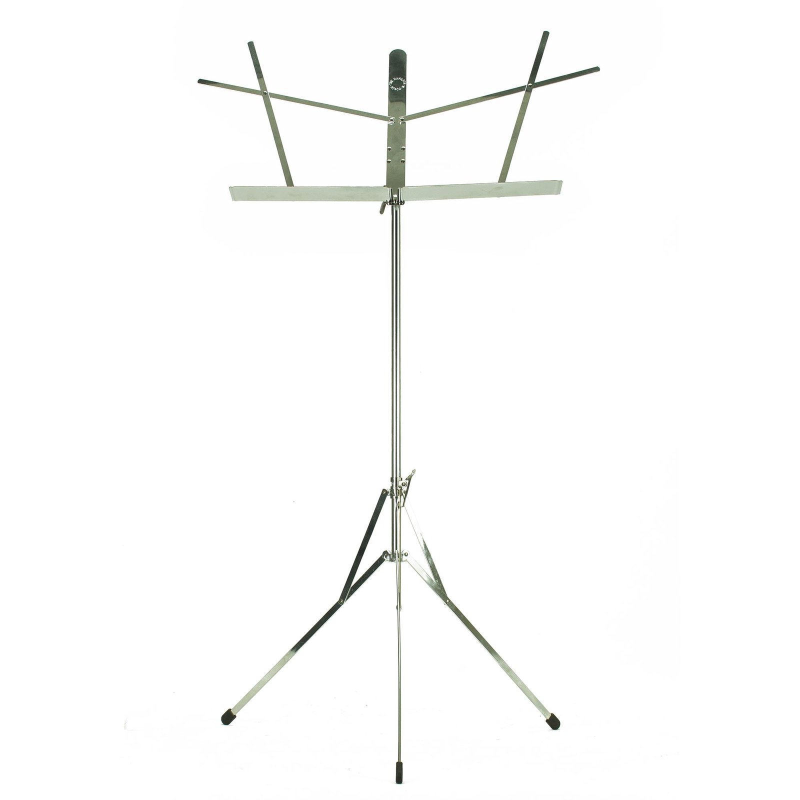 Chrome finished adjustable folding music stand by Hamilton