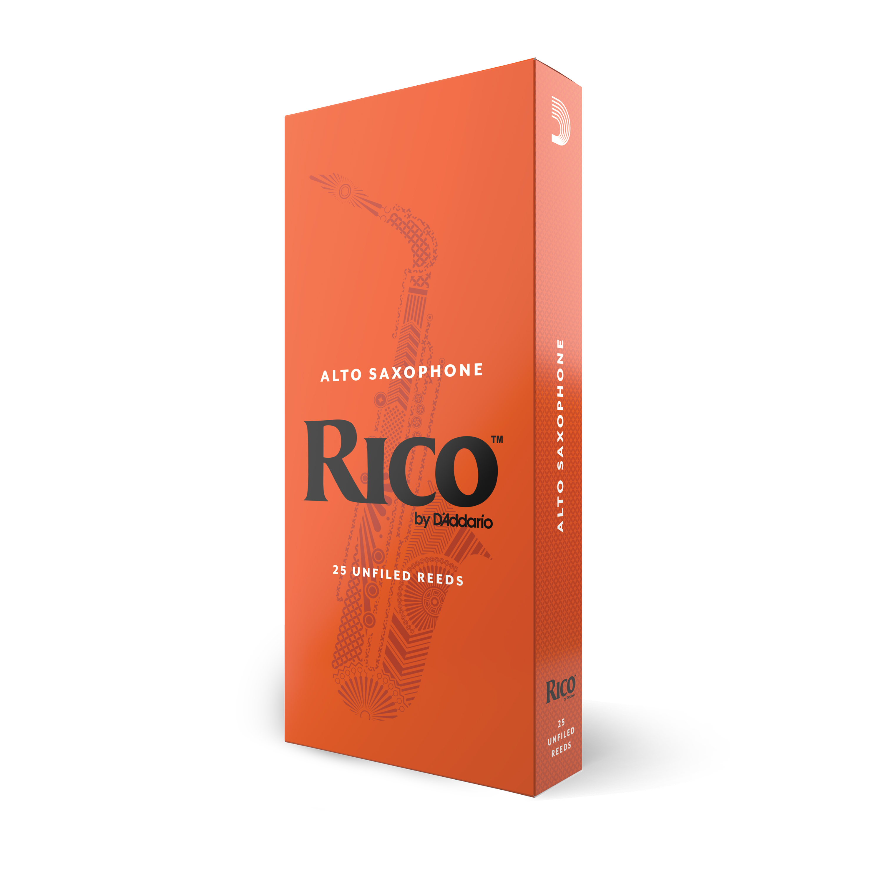 Orange Box of twenty five Rico Alto Sax Reeds Strength two and a half