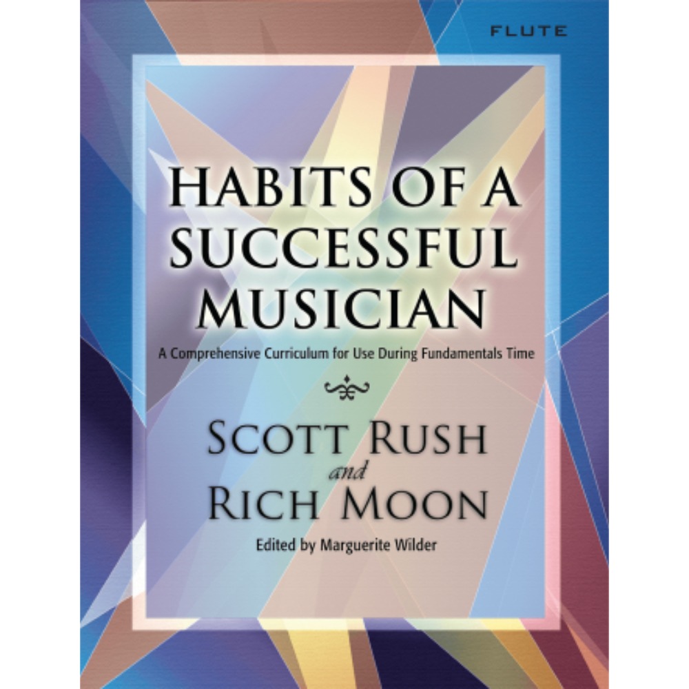 Multi-colored method book titled Habits of a Successful Musician - Flute