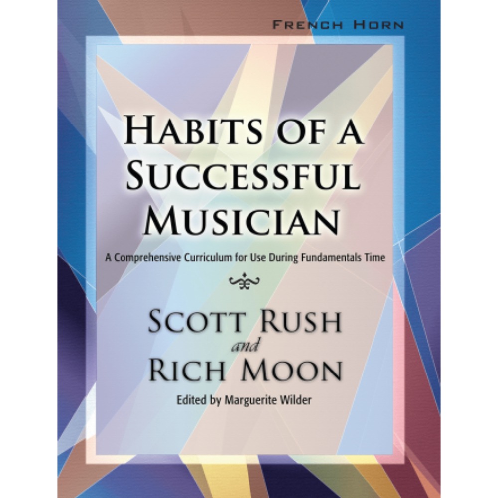 Multi-colored method book titled Habits of a Successful Musician - French Horn