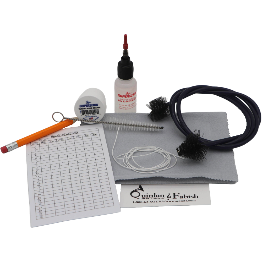 Assorted items for Q and F maintenance kit - French Horn