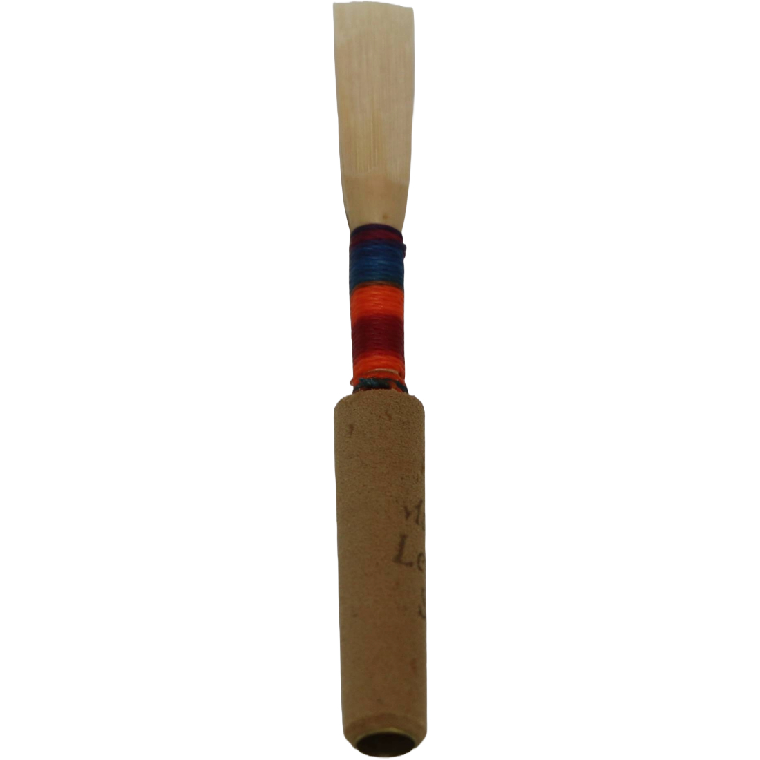 Lesher cane Oboe reed with multicolored threading