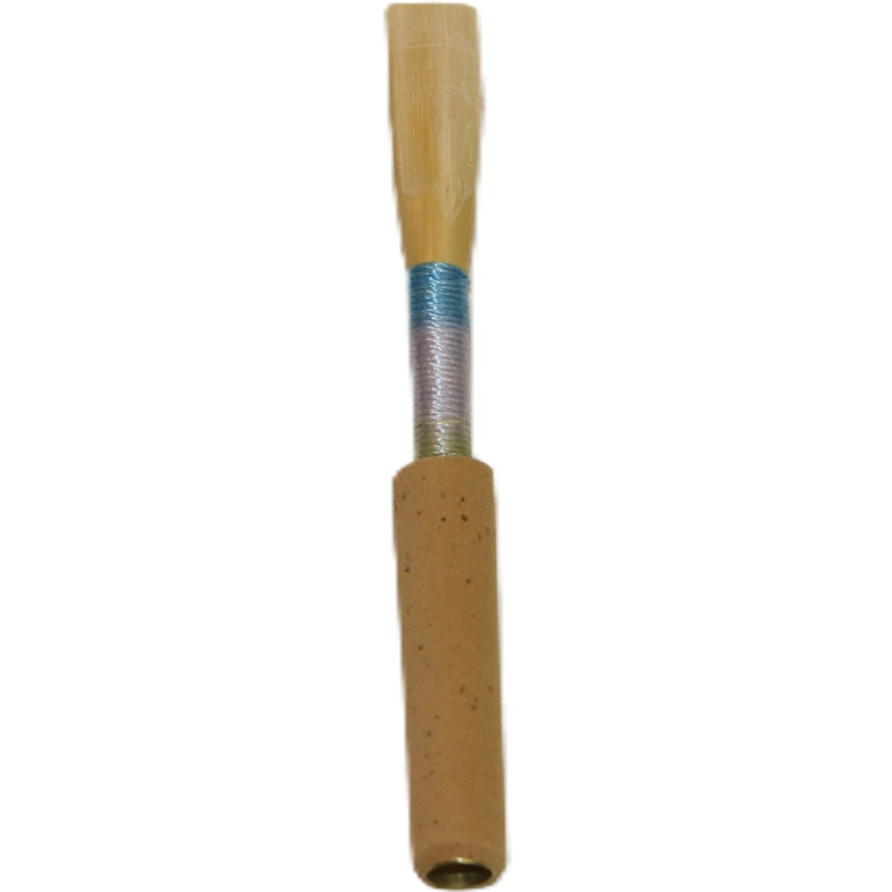 Medium Stradella Oboe Reed with Blue, Purple, and Gold thread