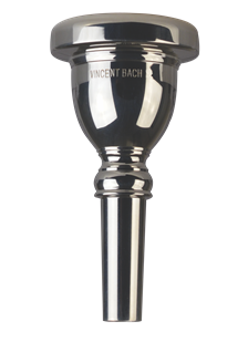 silver plated tuba mouthpiece Bach model 18