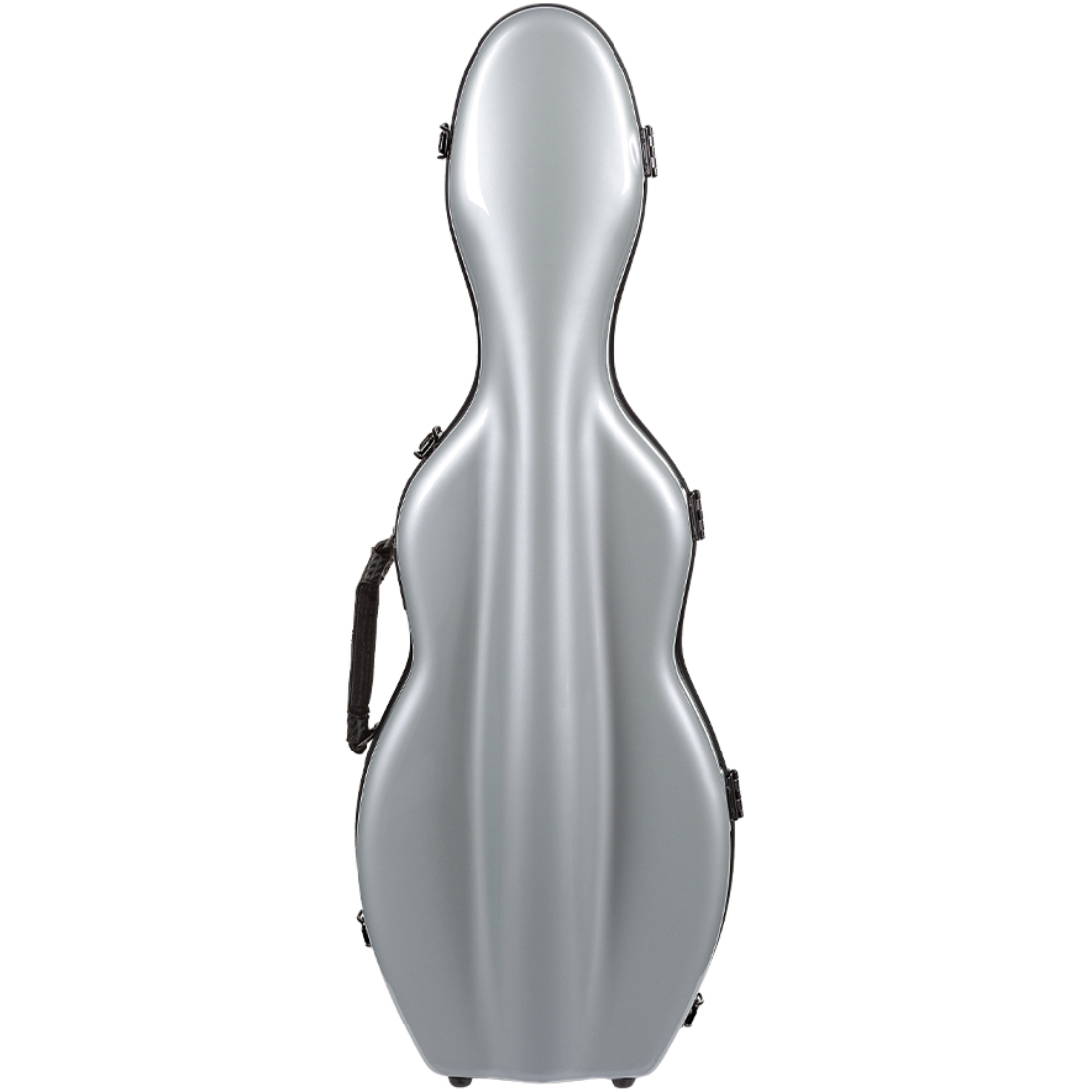 Silver Tonareli fiberglass violin case