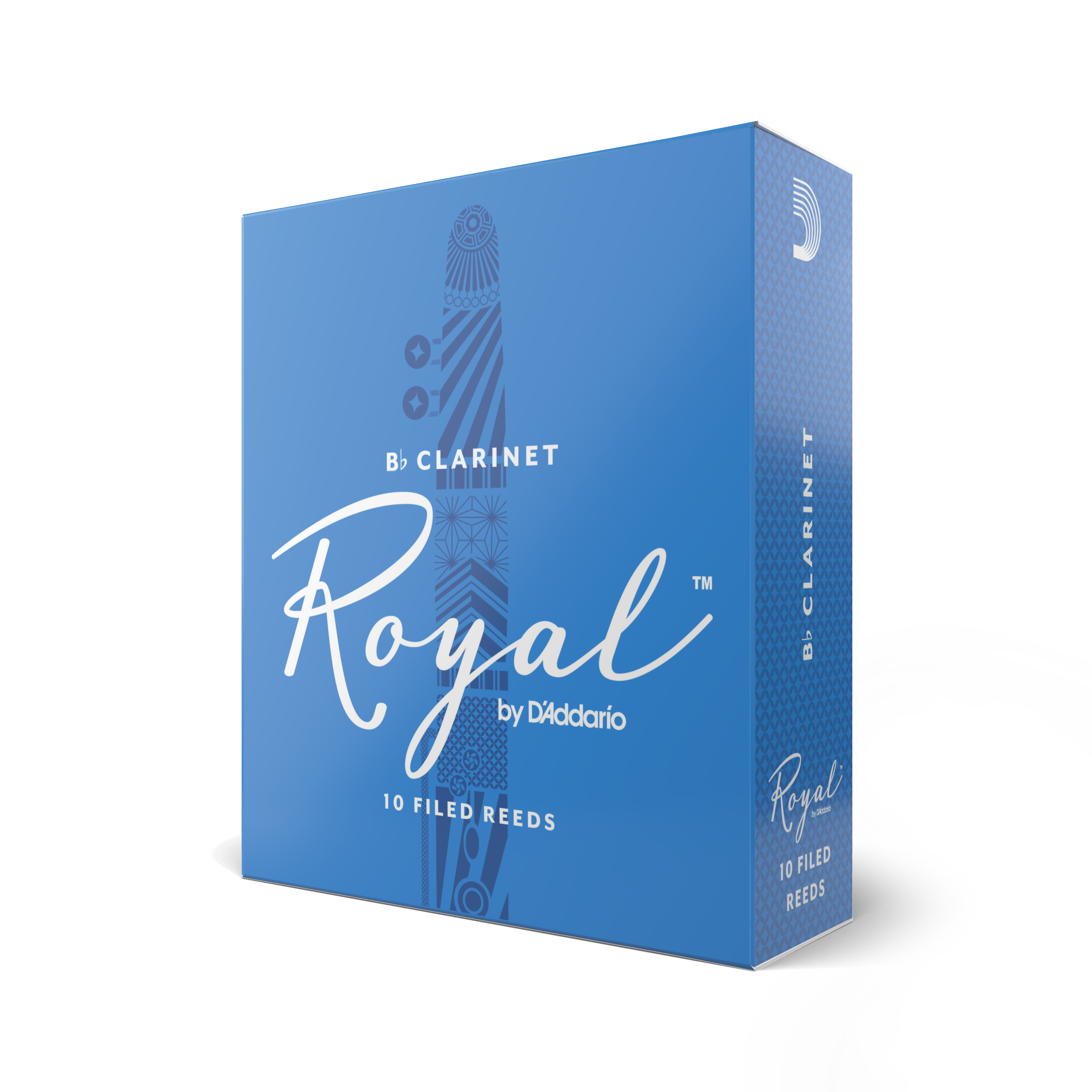 Blue Box of Ten Royal by D'addario B Flat Clarinet Reeds