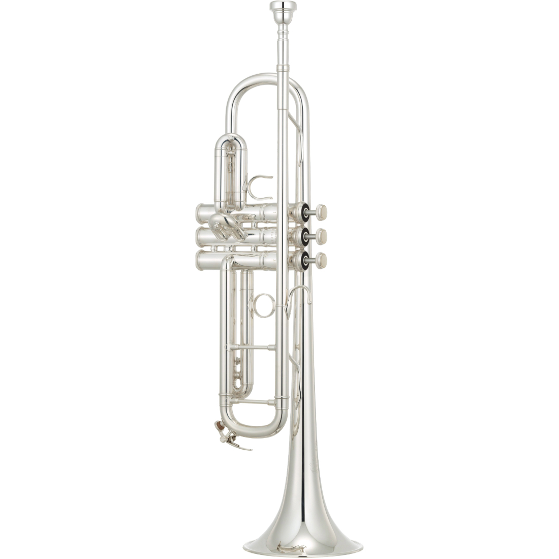 Silver Yamaha custom artist model trumpet