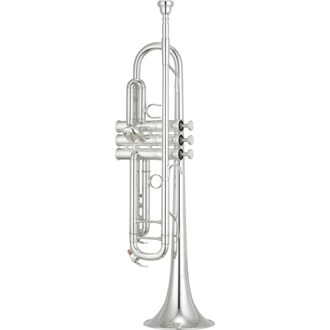 Nickel-plated Yamaha custom xeno B flat trumpet