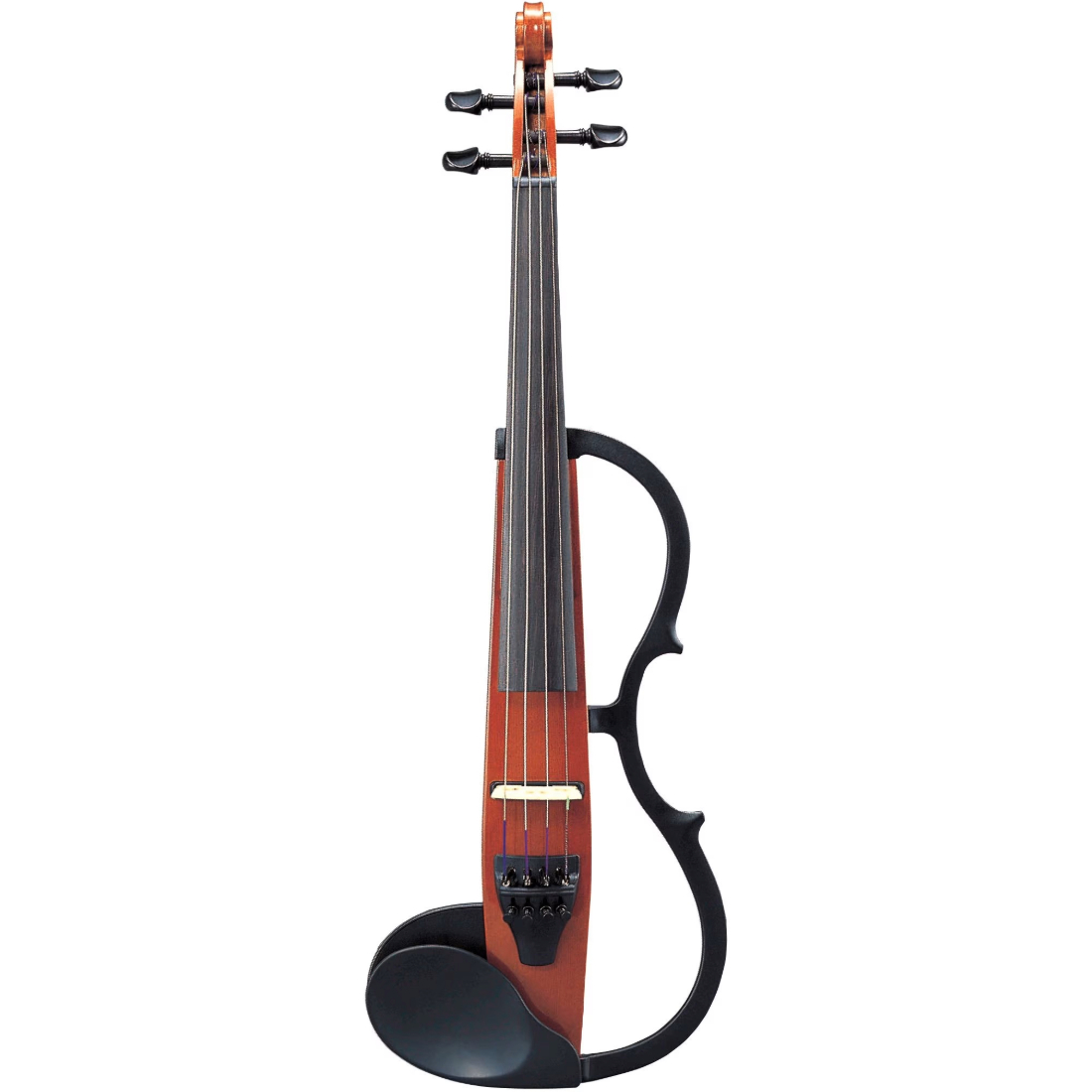 Black and brown Yamaha concert select silent violin