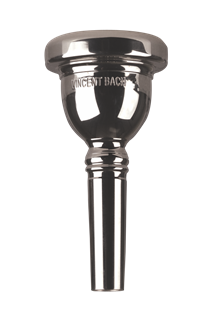 Silver plated Bach trombone mouthpiece