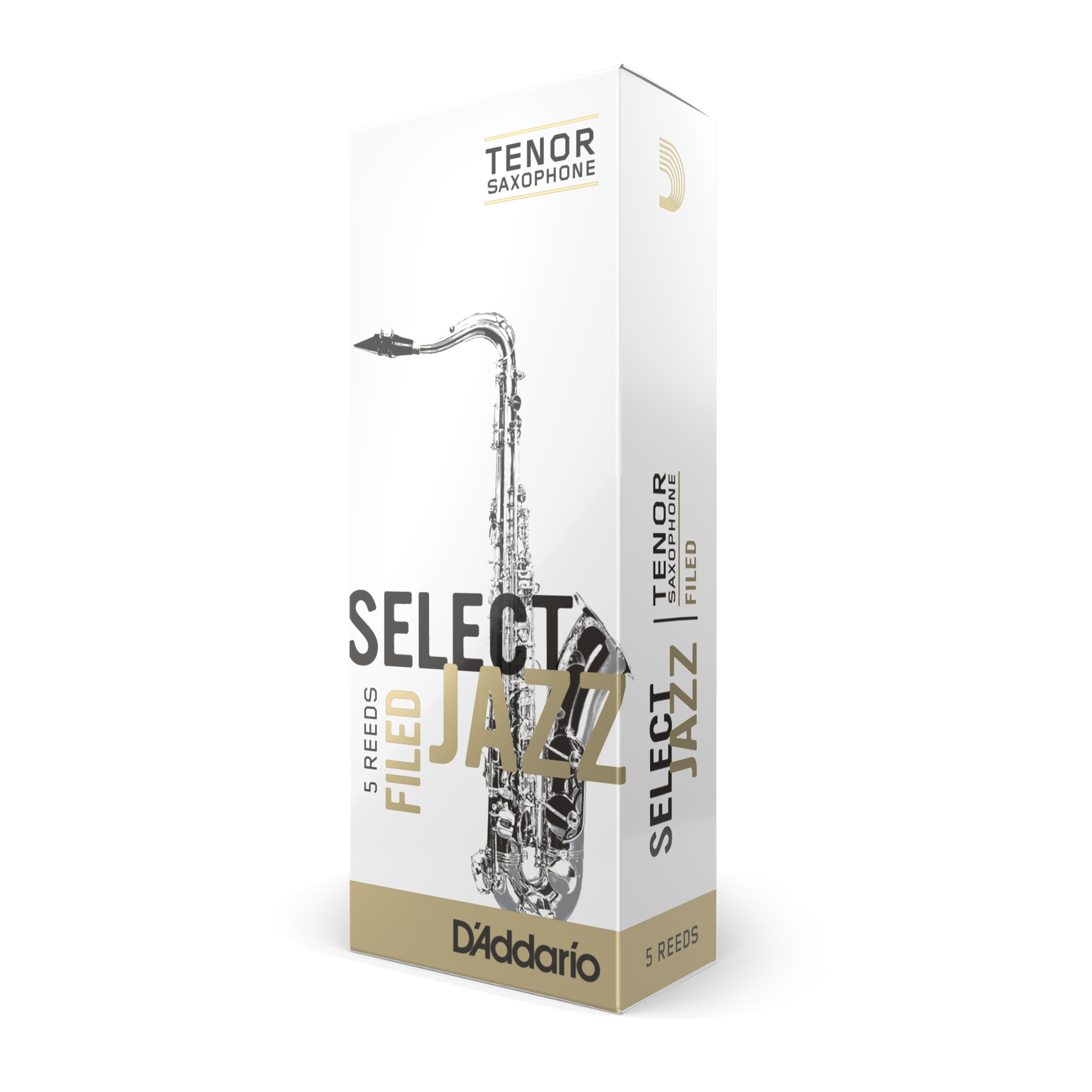 Box of five D'addario Select Jazz Filed Tenor Sax Reeds