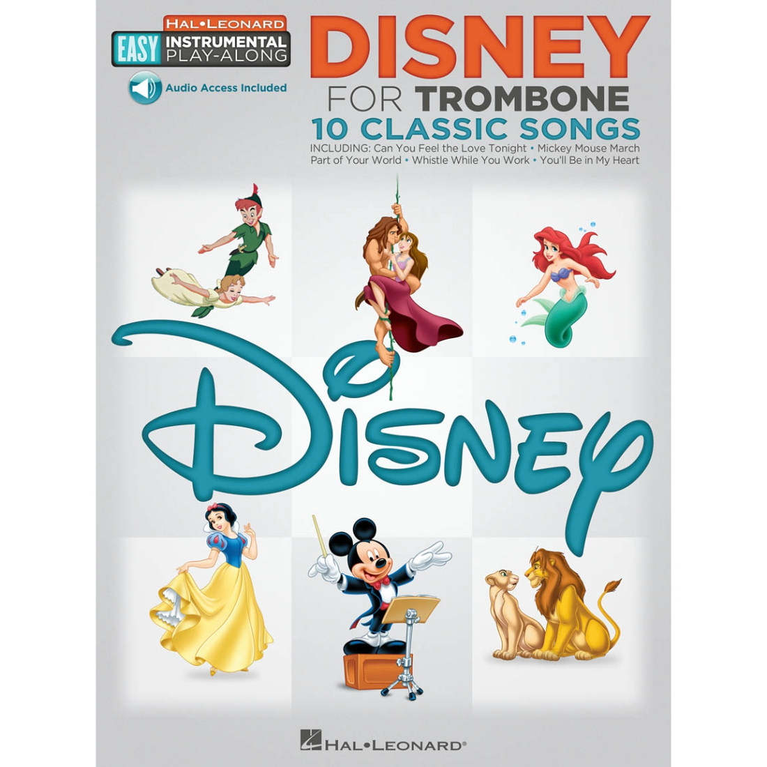 Light grey cover with multiple Disney characters, titled Disney 
