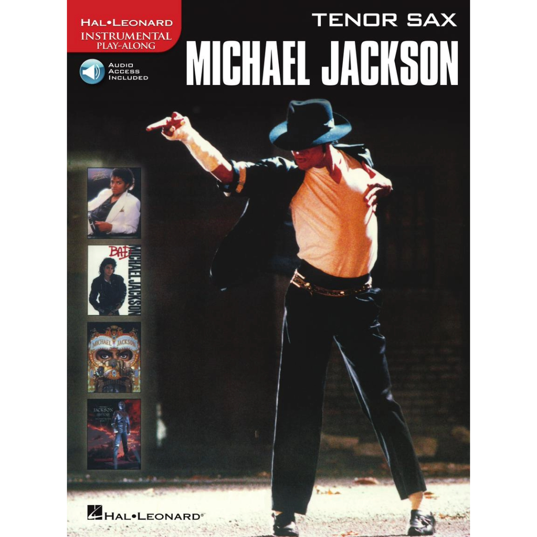 Black cover with pictures of Michael Jackson, titled Micheal Jackson - Instrumental Solos