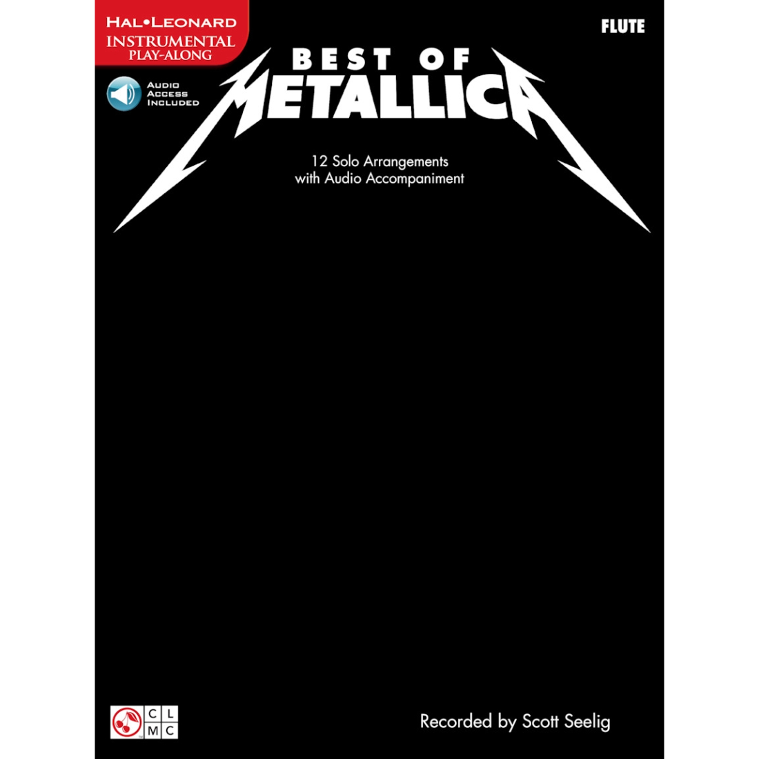 Solid black cover song book, titled Best of Metallica