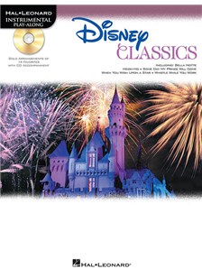 White cover with picture of Disney castle, titled Disney Classics