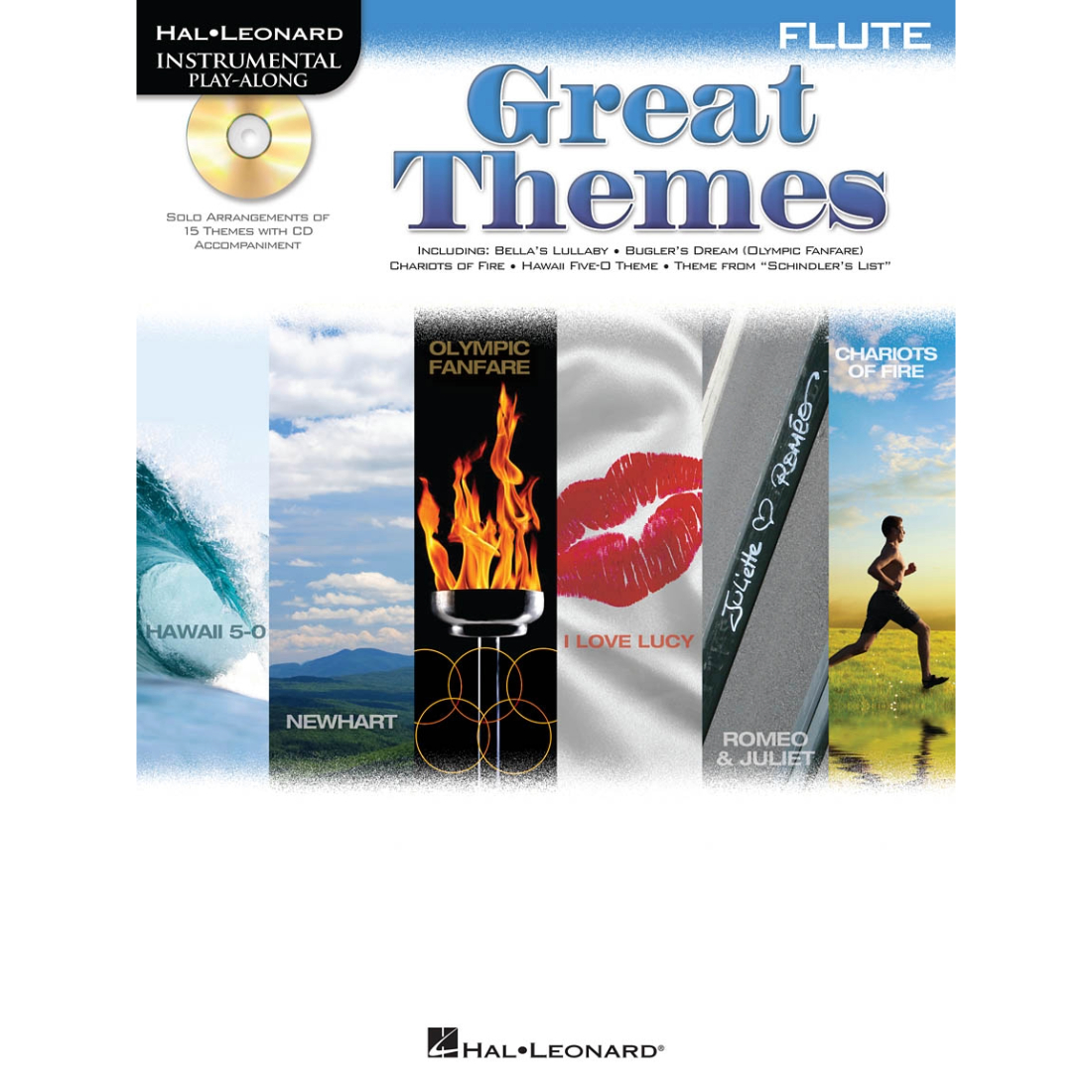 White cover with various images, titled Great Themes